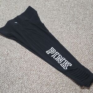 Pink Vs Black Capri Leggings